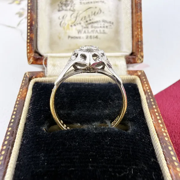 Vintage 18ct Gold Diamond Heart Ring, Birmingham 1992 — image 9