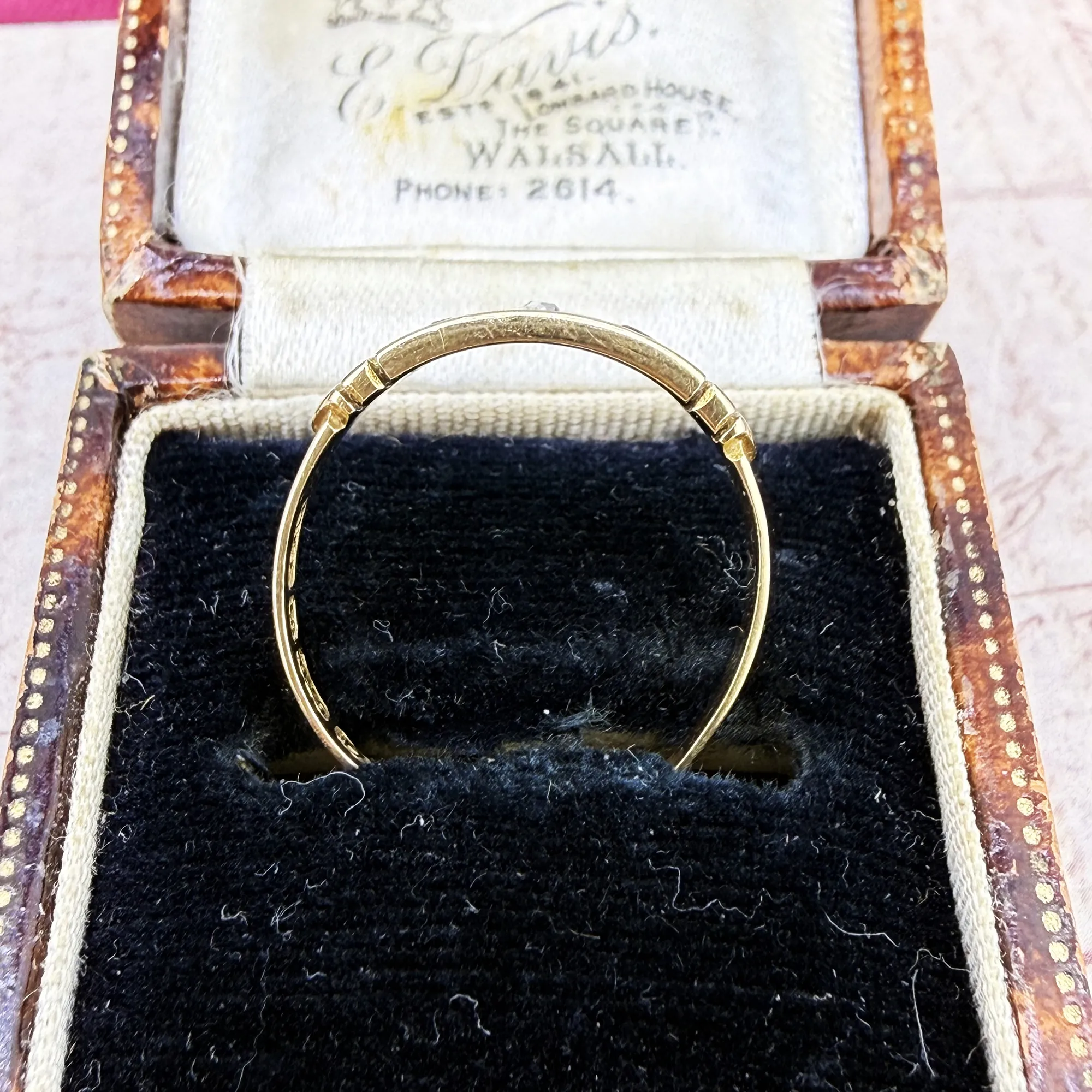 Victorian 15ct Gold Ruby & Diamond Ring, Birmingham 1889 — image 9